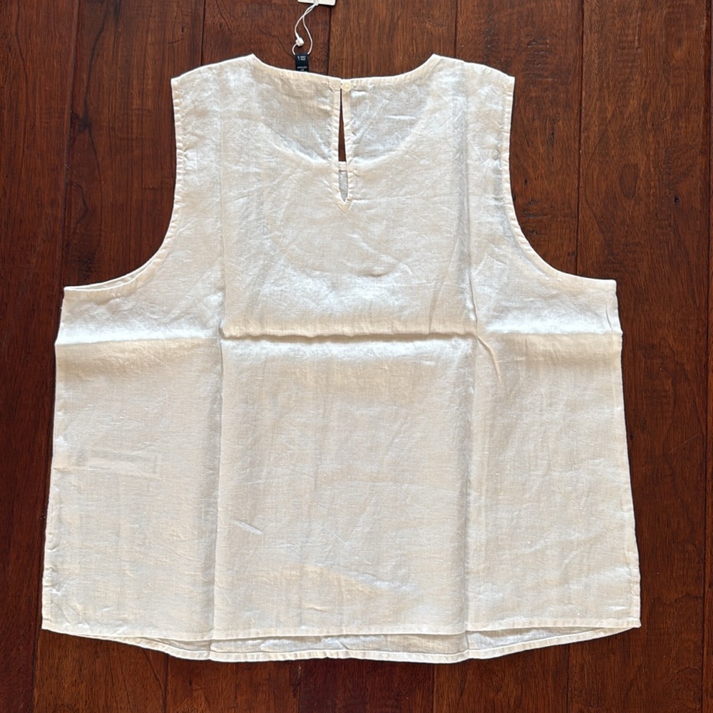 NWT Eileen Fisher white top Size Large - Picture 3 of 3